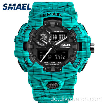 SMAEL Marke Luxus Cowboy Sportuhr Analog ArmyWasserdicht